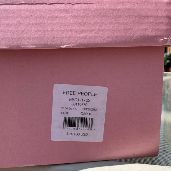 New Free People Rule Breaker Flatform Sandal Shoes Platform Suede Blue Capri 36 - Picture 7 of 17